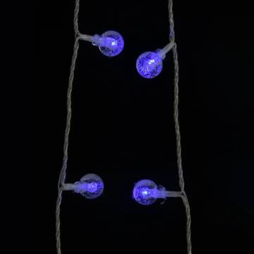 Blue Globe Fairy String Lights - 20m, 200 LEDs, 8 Modes