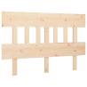 Stylish Solid Wood Pine Bed Headboard - 183.5x3x81 cm