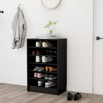 Shoe Cabinet Black 60x35x92 cm - Modern & Stylish Storage