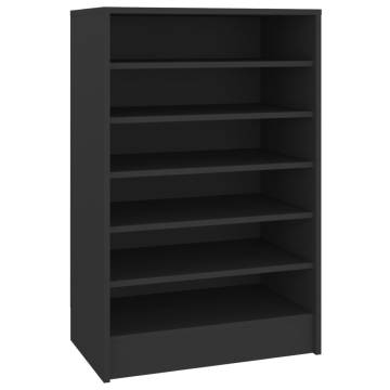 Shoe Cabinet Black 60x35x92 cm - Modern & Stylish Storage