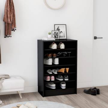 Shoe Cabinet Black 60x35x92 cm - Modern & Stylish Storage