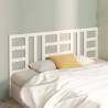 Stylish White Bed Headboard - 186x4x100 cm Solid Pine Wood