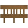 Stylish Bed Headboard Honey Brown - Solid Pine Wood 143.5x81cm