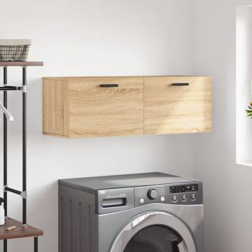 Sonoma Oak Wall Cabinet - Stylish & Practical Storage Solution