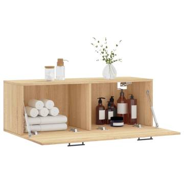 Sonoma Oak Wall Cabinet - Stylish & Practical Storage Solution