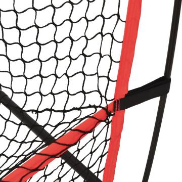 Portable Baseball Net - Black & Red | 215x107x216 cm