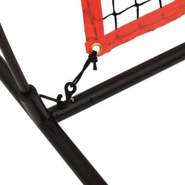 Portable Baseball Net - Black & Red | 215x107x216 cm