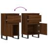 Stylish Brown Oak Sideboards - 2 pcs | HipoMarket UK