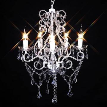 Elegant Chandelier with 2800 Crystals E14 - Hipomarket UK