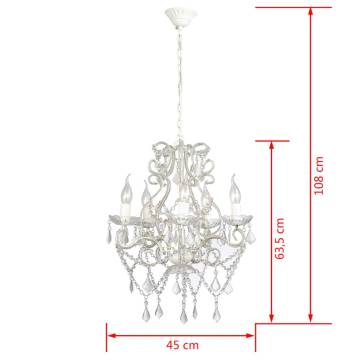 Elegant Chandelier with 2800 Crystals E14 - Hipomarket UK