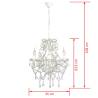 Elegant Chandelier with 2800 Crystals E14 - Hipomarket UK