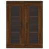 Stylish Highboard Brown Oak - 69.5x34x180 cm | HipoMarket