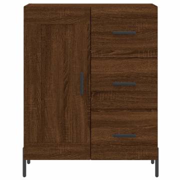 Stylish Highboard Brown Oak - 69.5x34x180 cm | HipoMarket