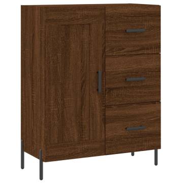 Stylish Highboard Brown Oak - 69.5x34x180 cm | HipoMarket