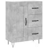 Stylish Highboard Concrete Grey - 69.5x34x180 cm | HipoMarket