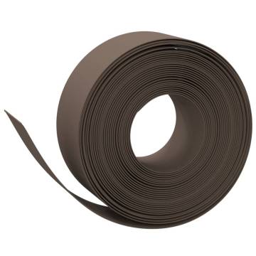 Garden Edging Brown 10m x 20cm - Durable Polyethylene