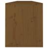 Wall Cabinets 2 pcs Honey Brown - Solid Wood Pine