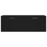 Wall Cabinet Black 100x36.5x35 cm | Durable Engineered Wood