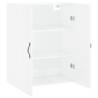 Wall Mounted High Gloss White Cabinet - 69.5x34x90 cm