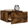 Wall-mounted Bedside Cabinets 2 pcs Smoked Oak - Stylish Storage