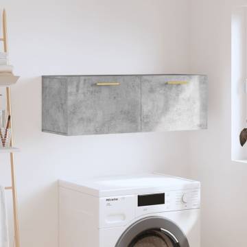 Wall Cabinet Concrete Grey 100x36.5x35 cm - HipoMarket