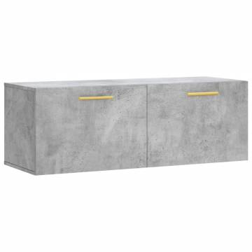 Wall Cabinet Concrete Grey 100x36.5x35 cm - HipoMarket