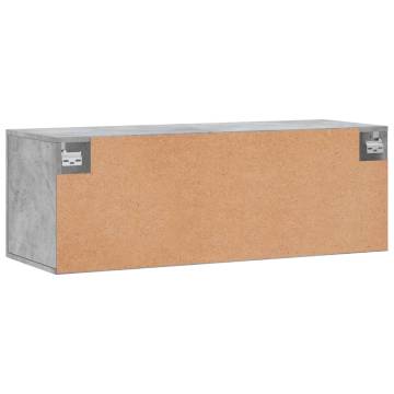 Wall Cabinet Concrete Grey 100x36.5x35 cm - HipoMarket