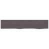 Wall Shelf Dark Brown 100x20 cm - Solid Oak Wood | HipoMarket