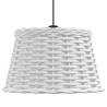 Ceiling Lamp Shade White Ø38x23 cm Wicker - Elegant Lighting