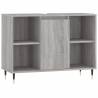 Stylish Grey Sonoma Bathroom Cabinet - 80x33x60 cm