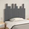 Elegant Grey Wall Headboard - Solid Pine Wood 95.5x80 cm