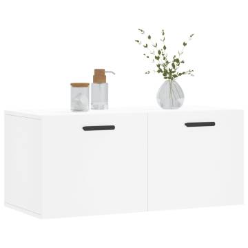 Wall Cabinet White 80x36.5x35 cm - Stylish Storage Solution