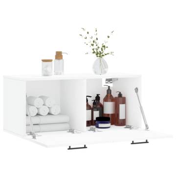 Wall Cabinet White 80x36.5x35 cm - Stylish Storage Solution