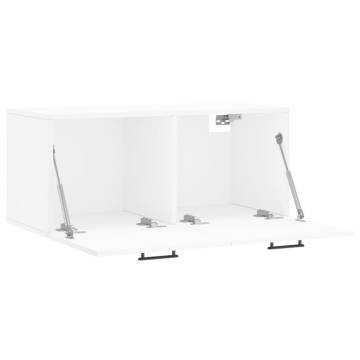 Wall Cabinet White 80x36.5x35 cm - Stylish Storage Solution