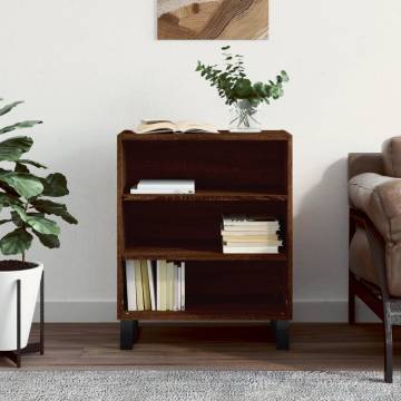 Trendy Brown Oak Sideboard - 57x35x70 cm Engineered Wood