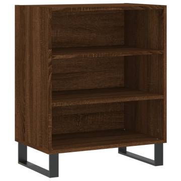 Trendy Brown Oak Sideboard - 57x35x70 cm Engineered Wood