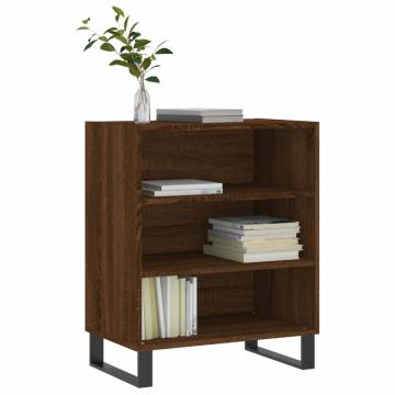 Trendy Brown Oak Sideboard - 57x35x70 cm Engineered Wood