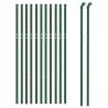 Wire Mesh Fence Green 0.8x25m - Galvanised Steel | HipoMarket