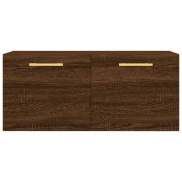 Wall Cabinet Brown Oak 80x36.5x35 cm - Stylish Storage Solution