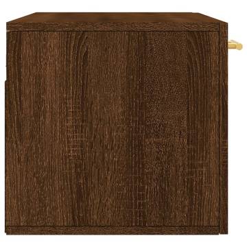 Wall Cabinet Brown Oak 80x36.5x35 cm - Stylish Storage Solution