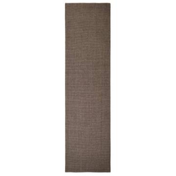 Natural Sisal Rug 66x250 cm Brown - Durable & Elegant