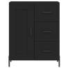 Elegant Highboard Black 69.5x34x180 cm - Engineered Wood