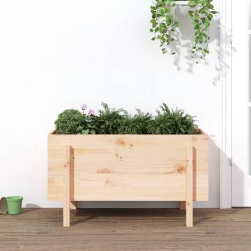 Garden Raised Bed 101x50x57 cm - Solid Wood Pine | HipoMarket