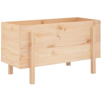 Garden Raised Bed 101x50x57 cm - Solid Wood Pine | HipoMarket