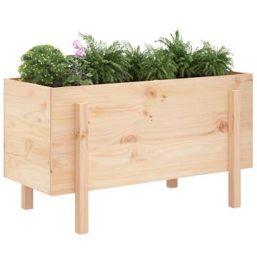 Garden Raised Bed 101x50x57 cm - Solid Wood Pine | HipoMarket