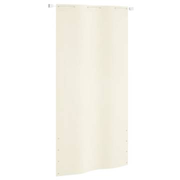 Balcony Screen Cream 120x240 cm | Water-Resistant Privacy