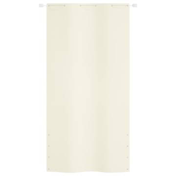 Balcony Screen Cream 120x240 cm | Water-Resistant Privacy