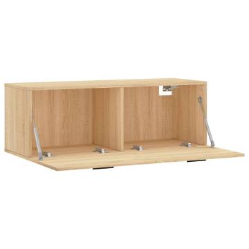 Sonoma Oak Wall Cabinet - 100x36.5x35 cm - Stylish & Practical