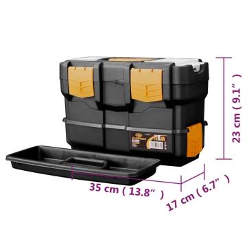 Tool Box 350x170x230 mm - Durable Polypropylene Storage