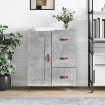 Sideboard Concrete Grey - Stylish Engineered Wood Storage Unit